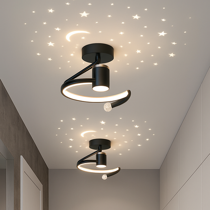 lustre nordique led créatif projection étoile ciel acrylique