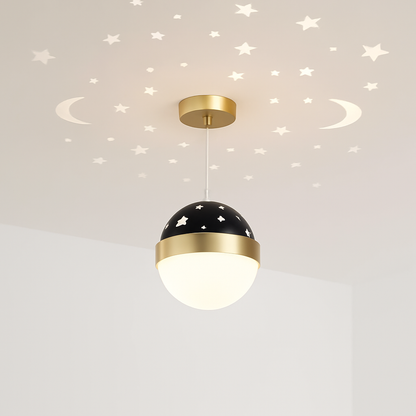 lustre nordique led créatif projection étoile ciel acrylique