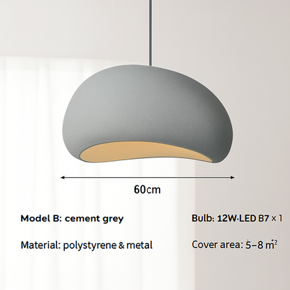 lustre suspendu moderne japonais fait main pour intérieur et café