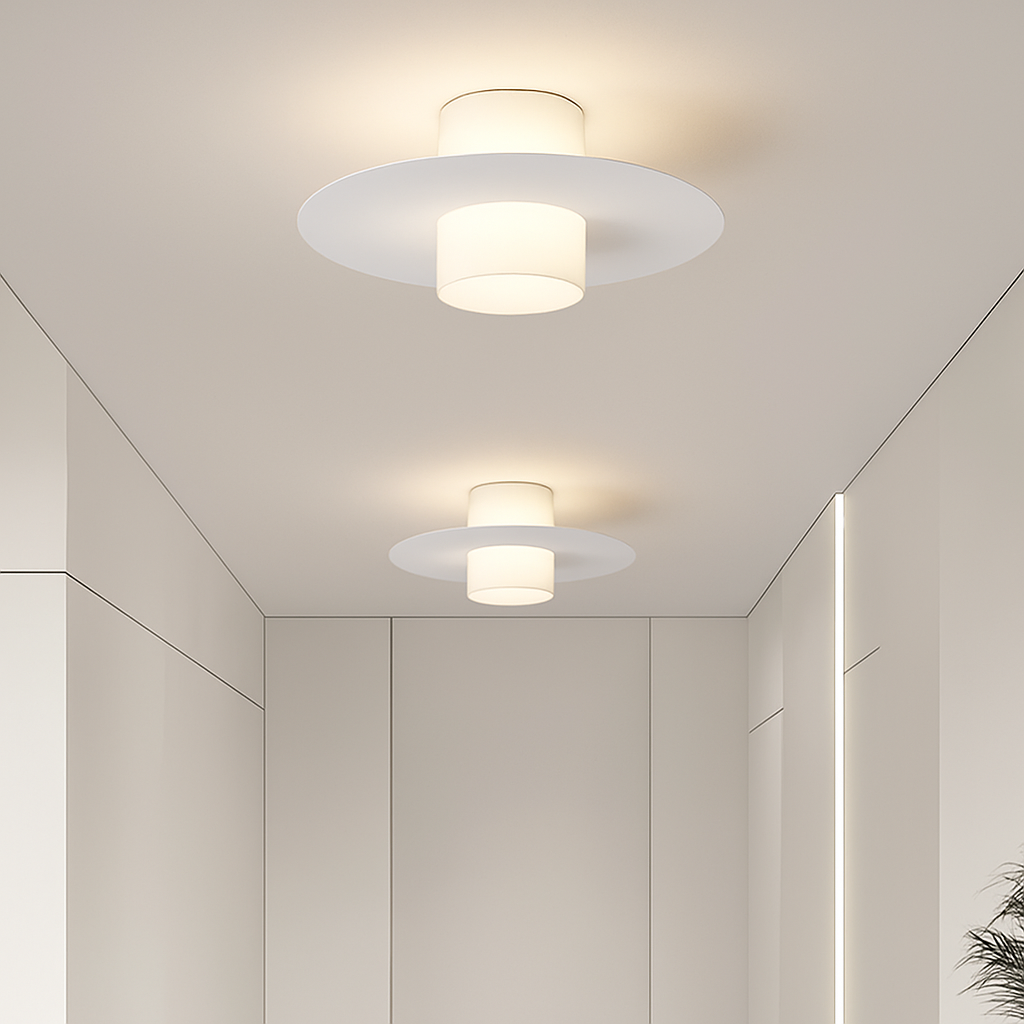 Plafonnier Led allée couloir couloir lustre moderne plafonnier pour salon salle à manger cuisine chambre noir blanc