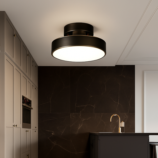 plafonnier nordique simple rond led éclairage lustre