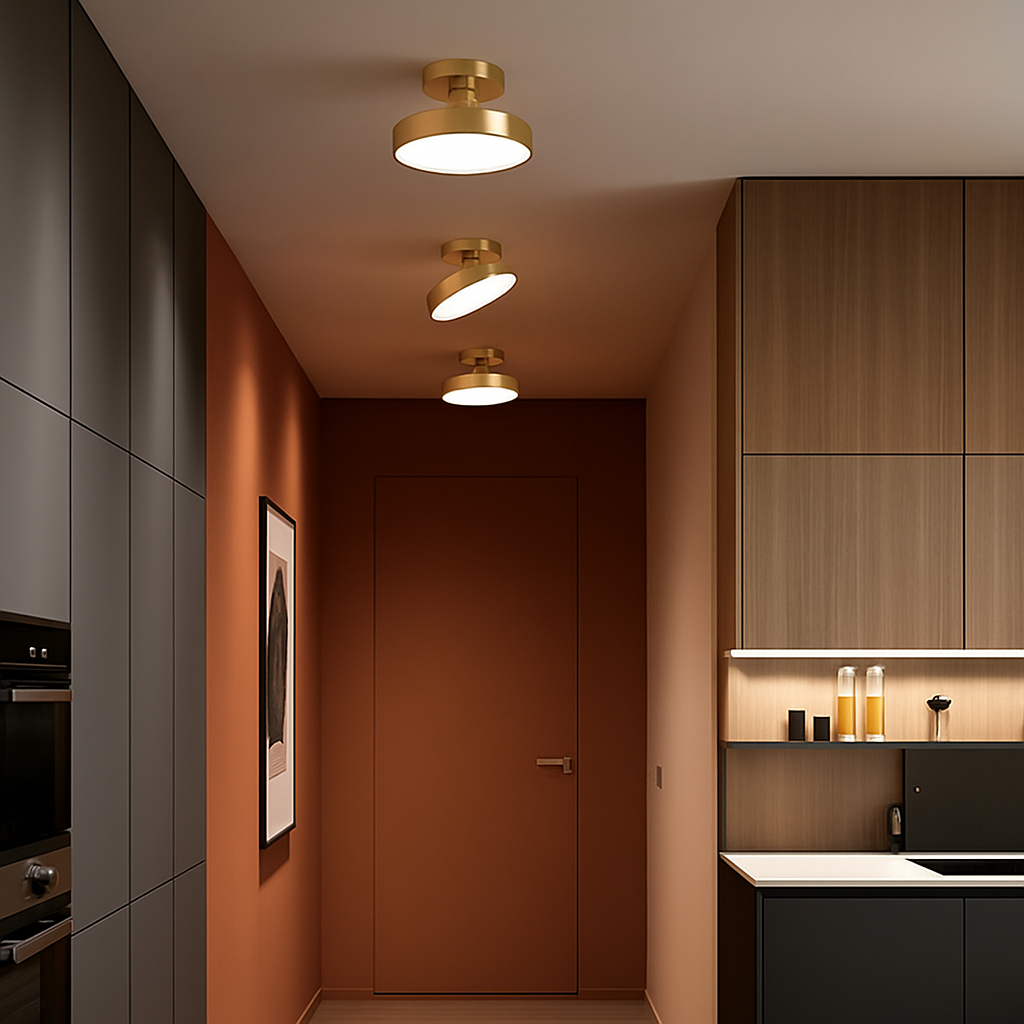 plafonnier nordique simple rond led éclairage lustre