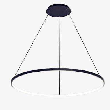 Lustre LED cercle suspendu design 80cm